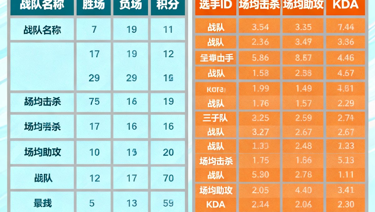LPL夏季赛常规赛半程积分榜及各战队核心选手数据对比图
